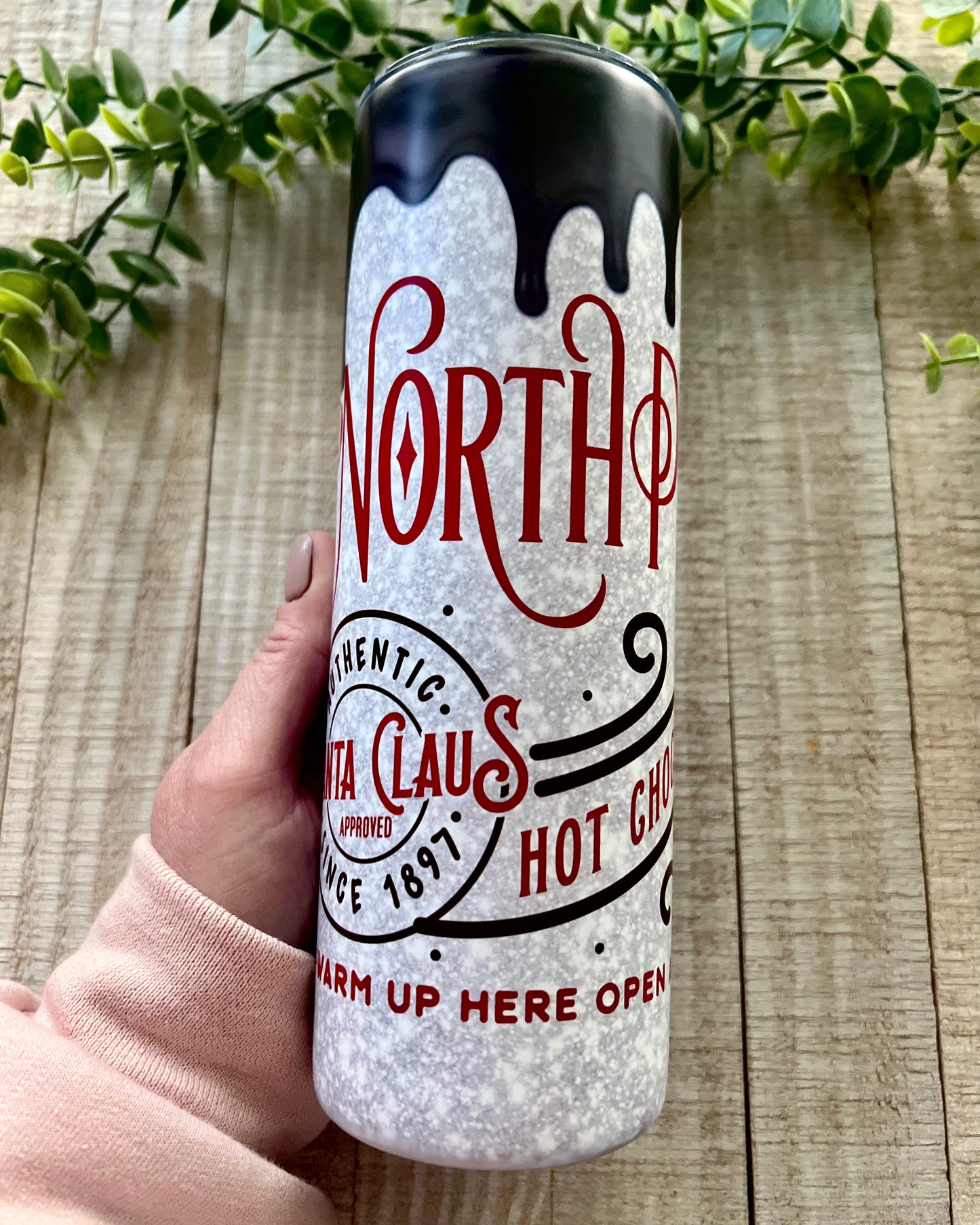 North Pole Hot Chocolate | 20 Oz Matte Slim Tumbler