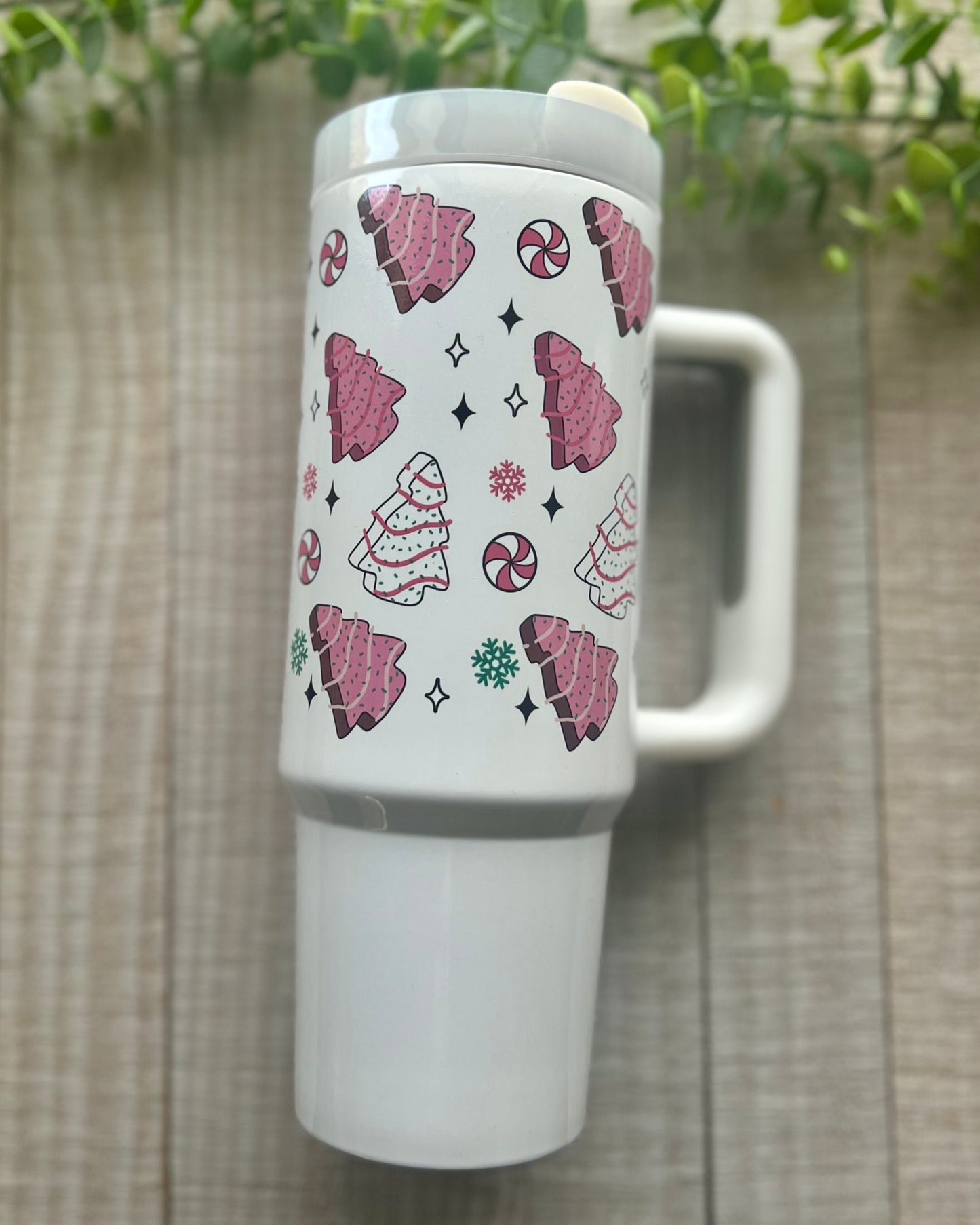 out here lookin like a snack | 30oz tumbler with handle
