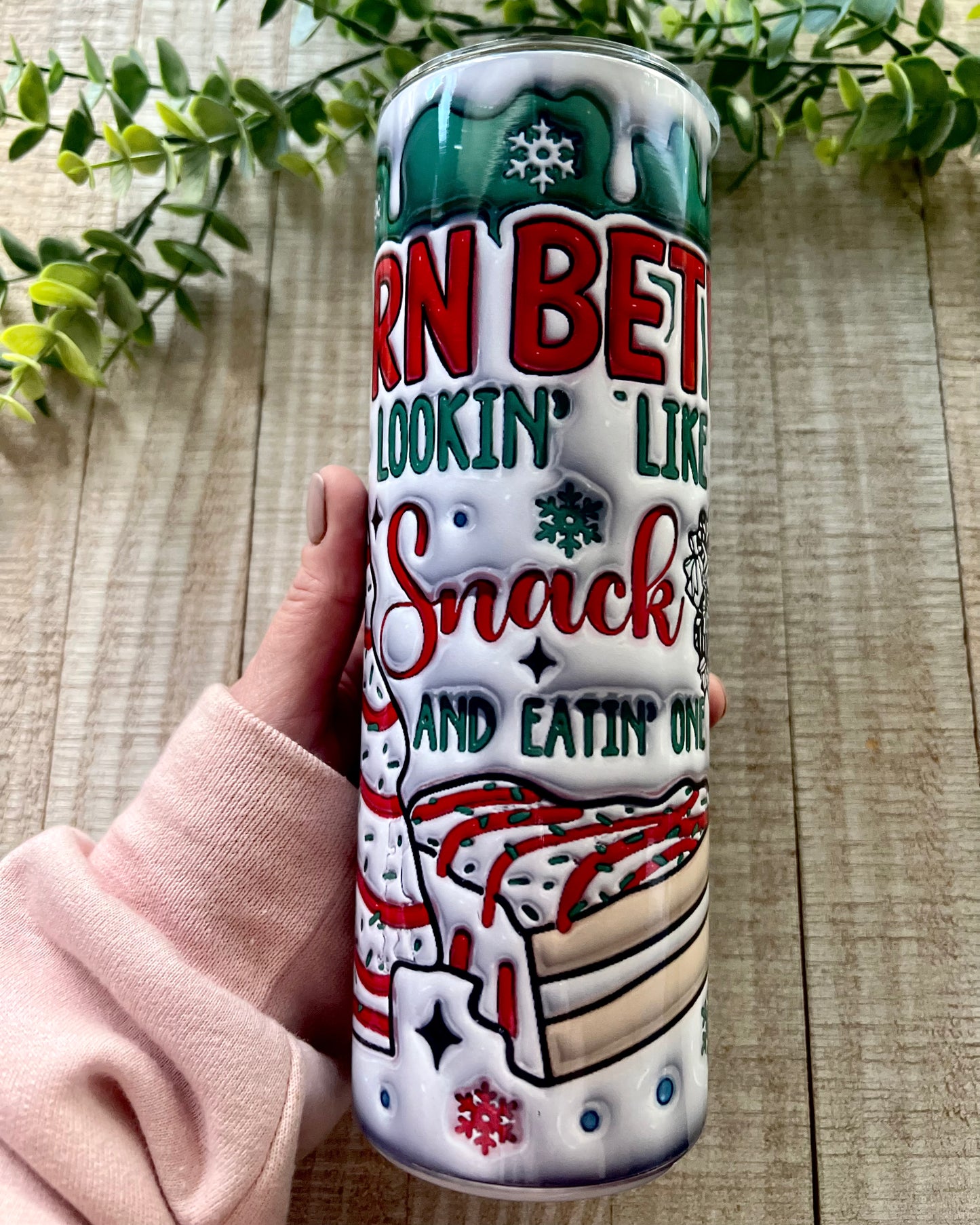 Torn Between Lookin Like A Snack And Eatin One | 20 Oz Slim Tumbler