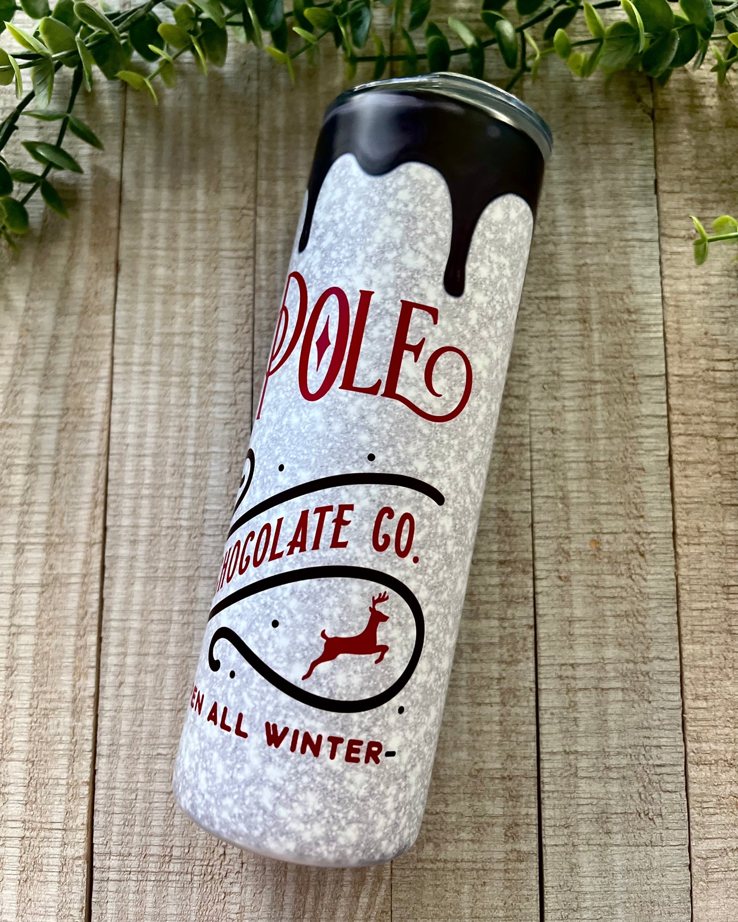 North Pole Hot Chocolate | 20 Oz Matte Slim Tumbler