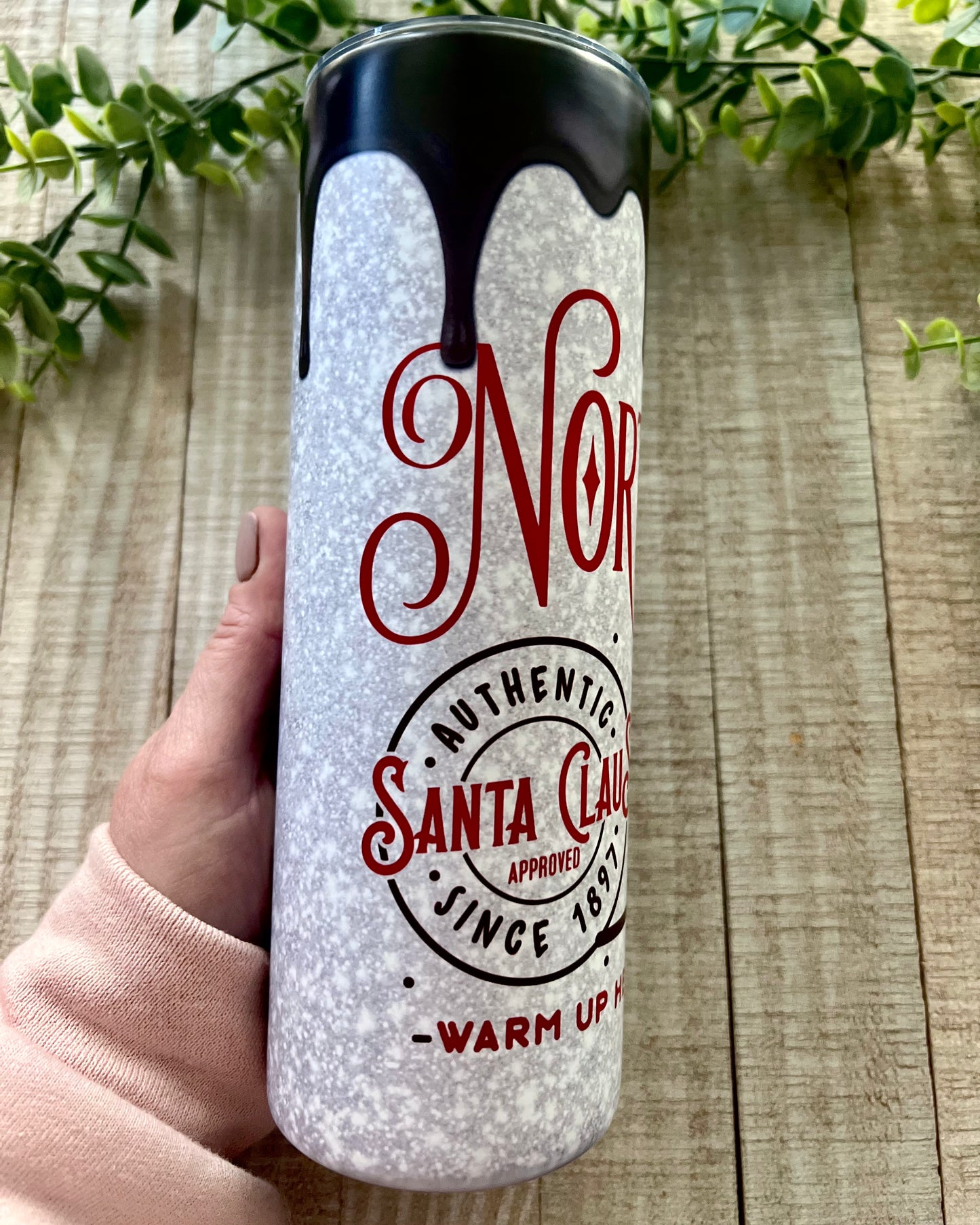North Pole Hot Chocolate | 20 Oz Matte Slim Tumbler