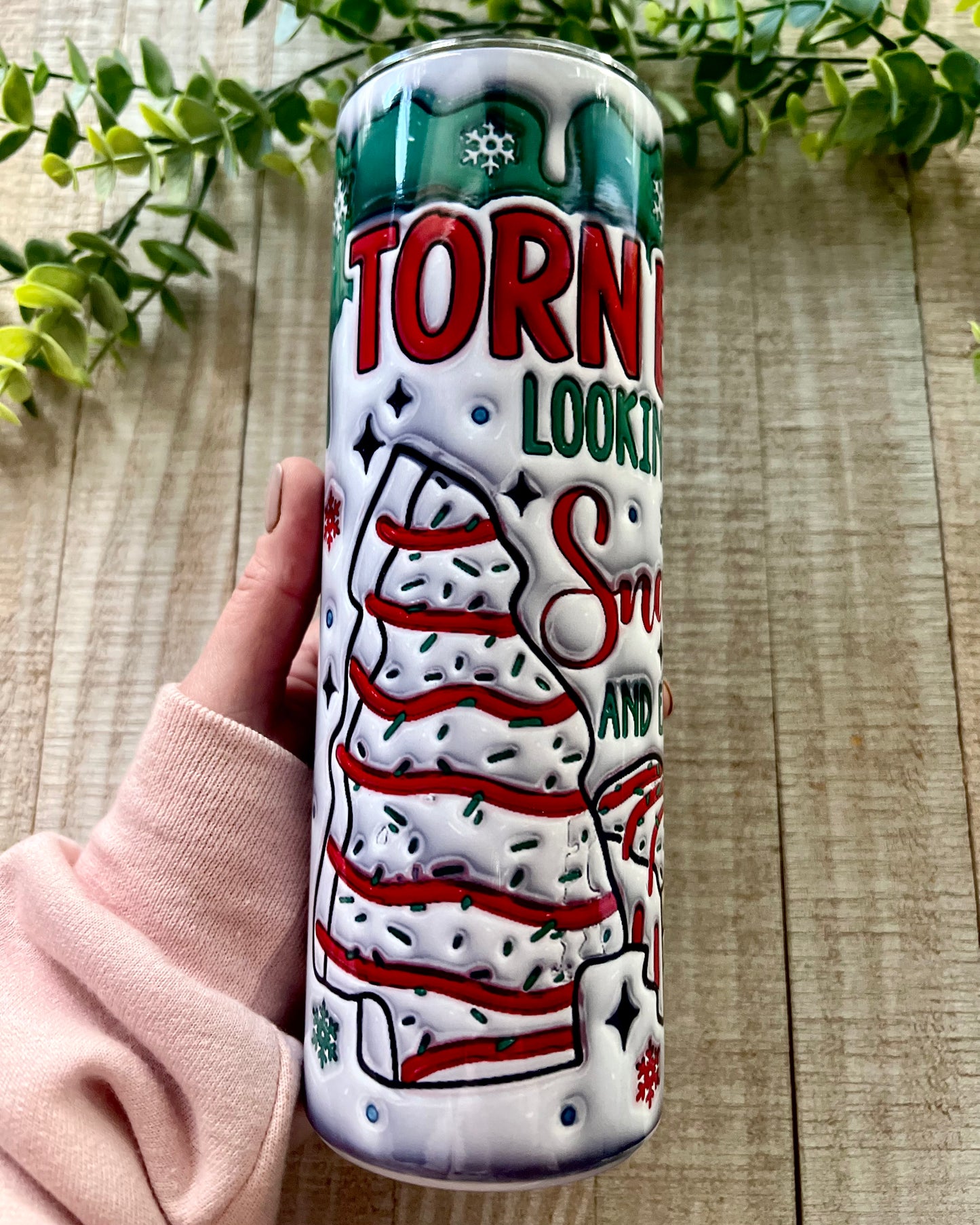 Torn Between Lookin Like A Snack And Eatin One | 20 Oz Slim Tumbler