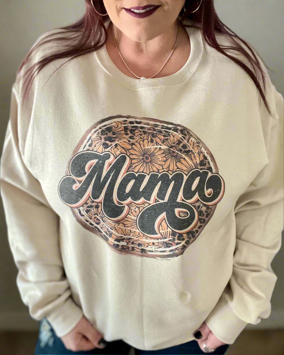 mama sunflower | crewneck sweatshirt