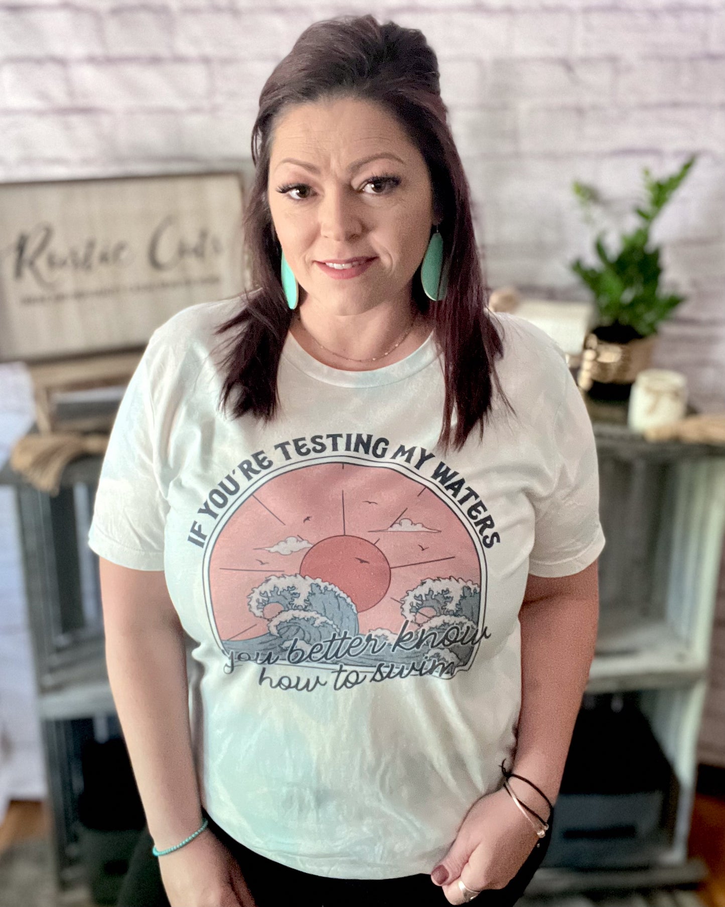 If You're Testing My Waters You Better Know How To Swim | Bleached T-Shirt