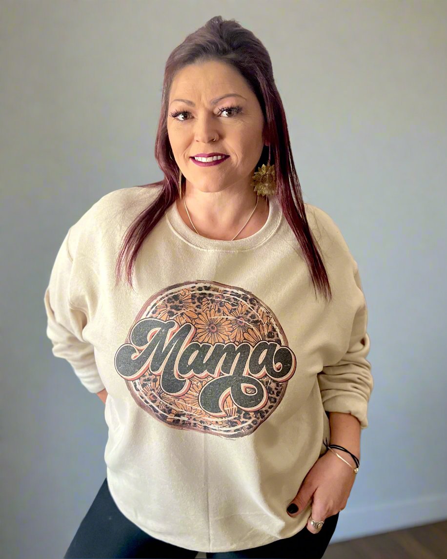 mama sunflower | crewneck sweatshirt