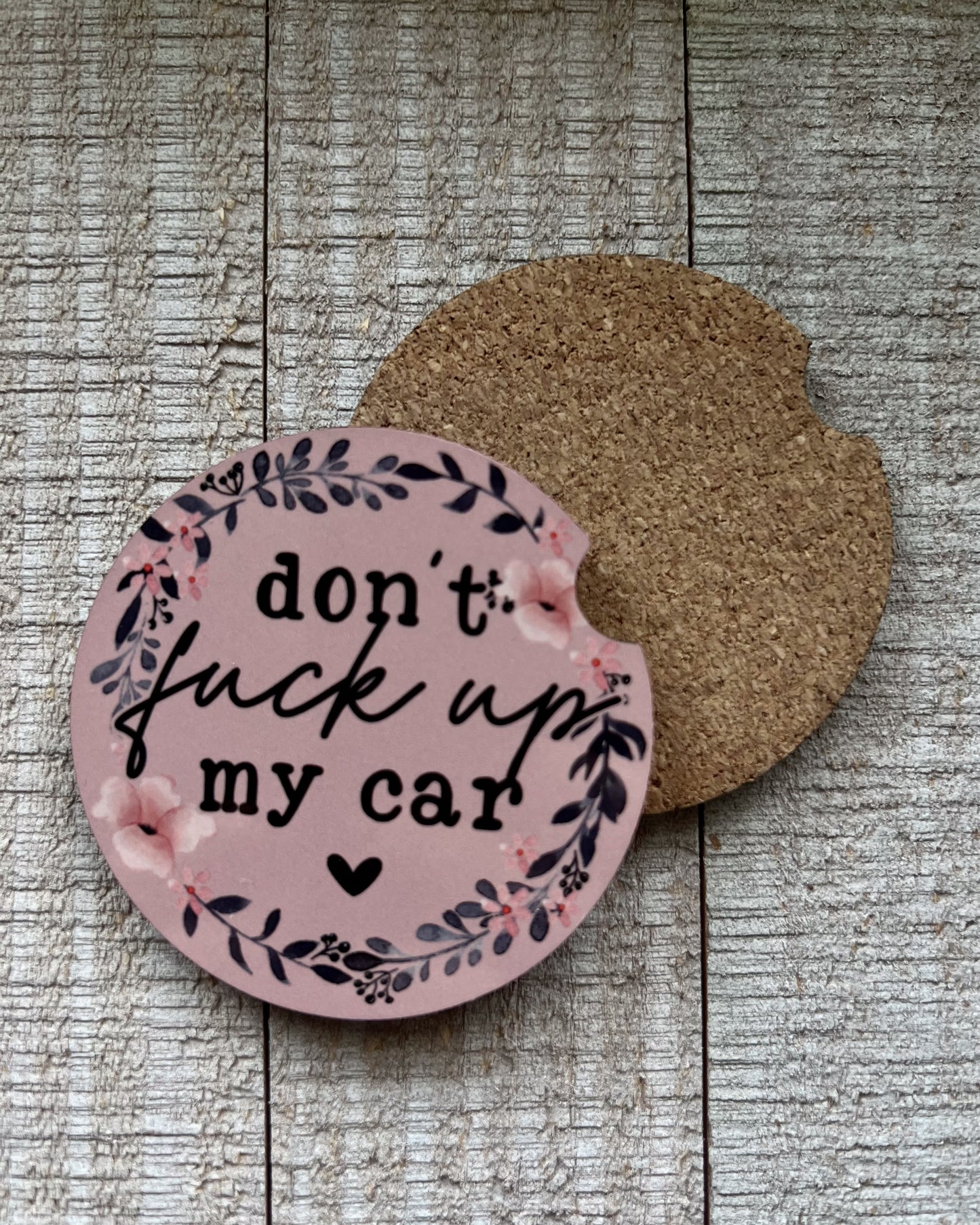 don't fuck up my car | car coaster set