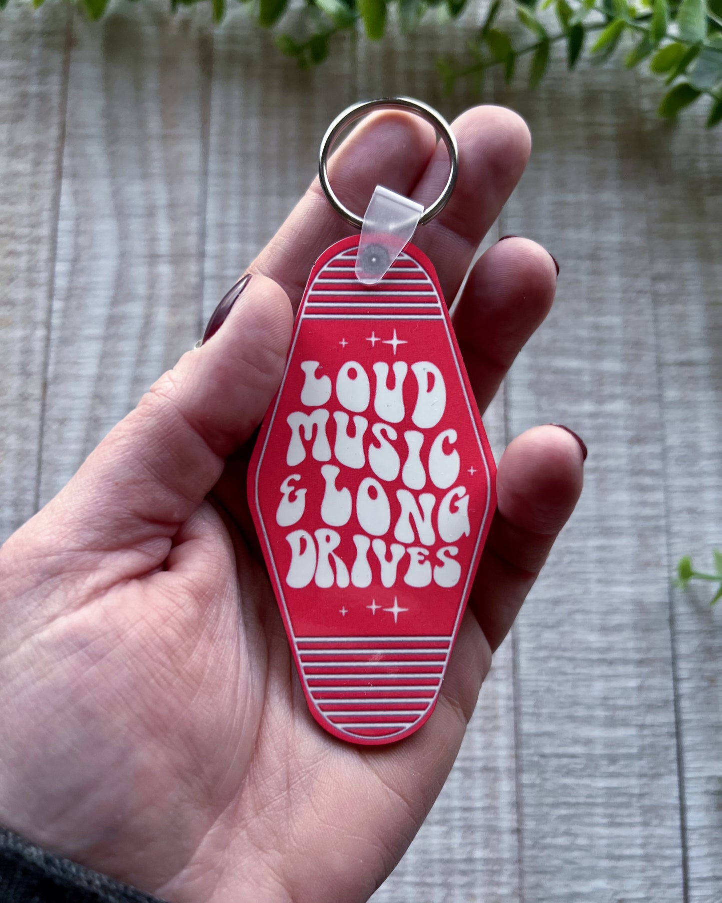 loud music & long drives | keychain