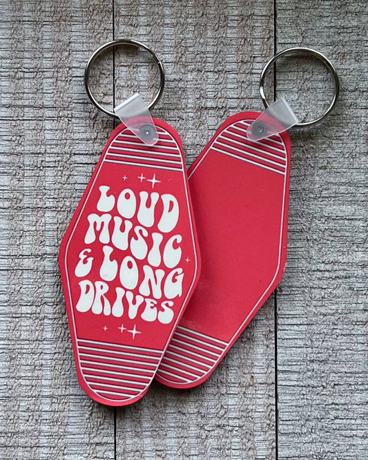 loud music & long drives | keychain