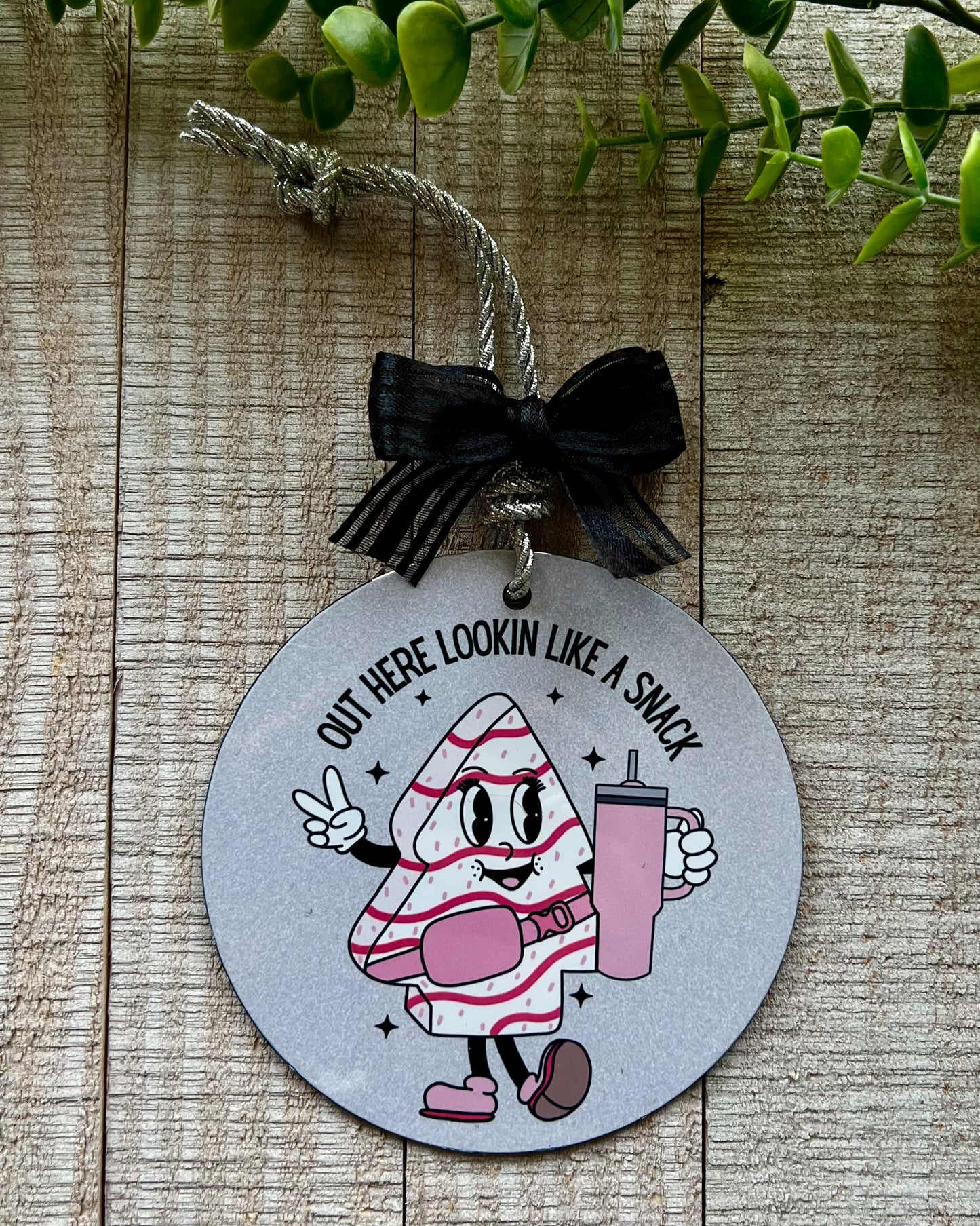 out here lookin like a snack | christmas ornament