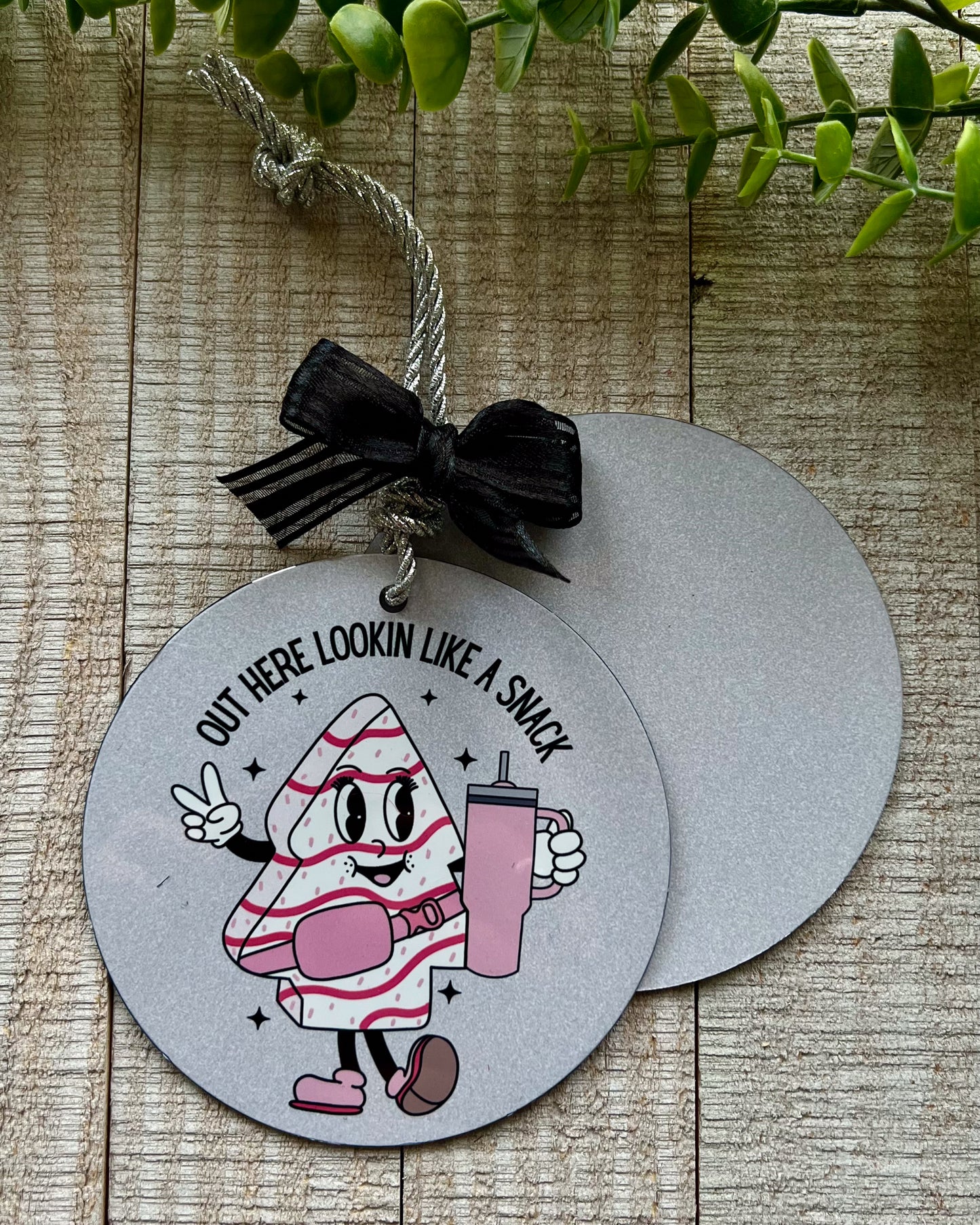 out here lookin like a snack | christmas ornament