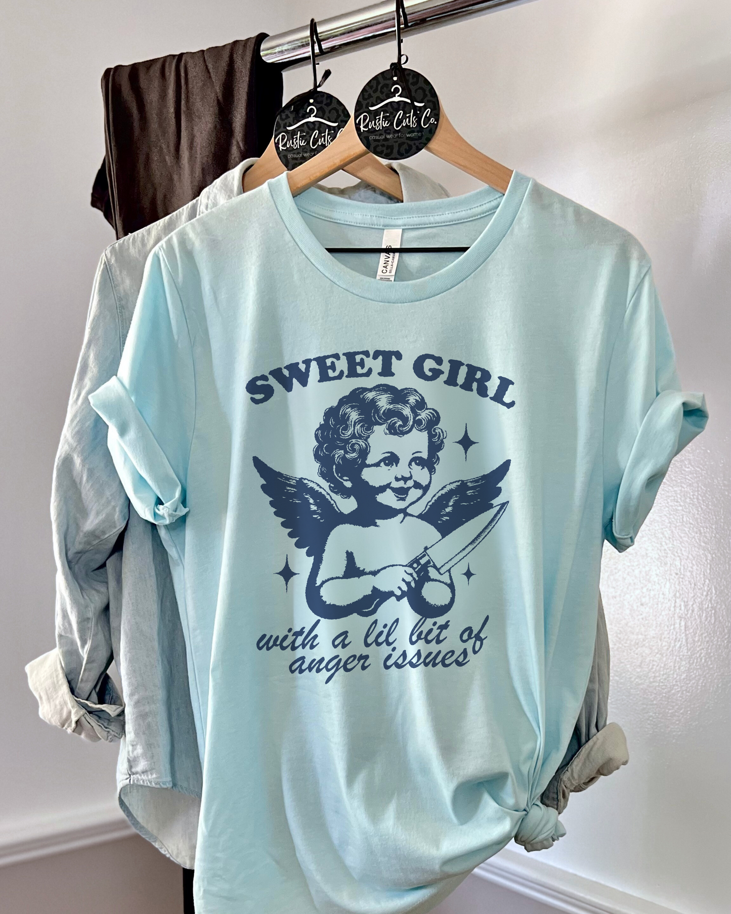 sweet girl with a lil bit of anger issues | t-shirt