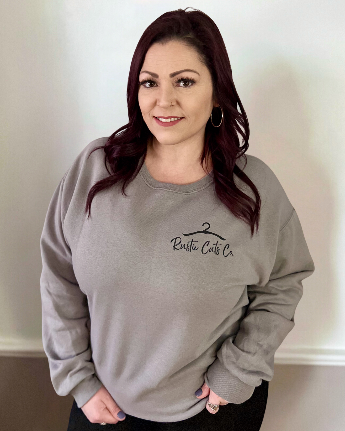 support local hustlers & dreamers | rustic cuts co sweatshirt