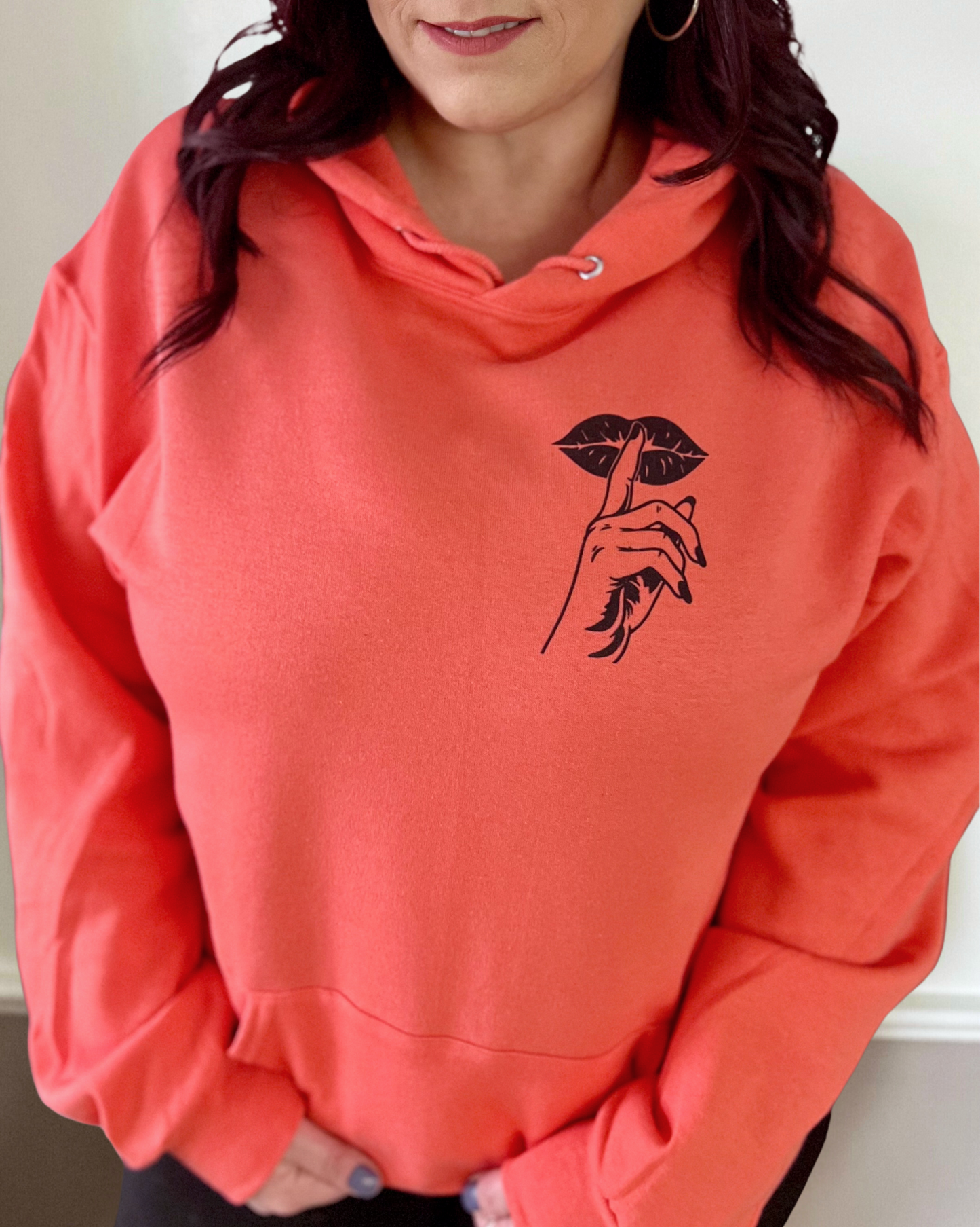 something about keeping my mouth shut don't sit right with me | hooded sweatshirt