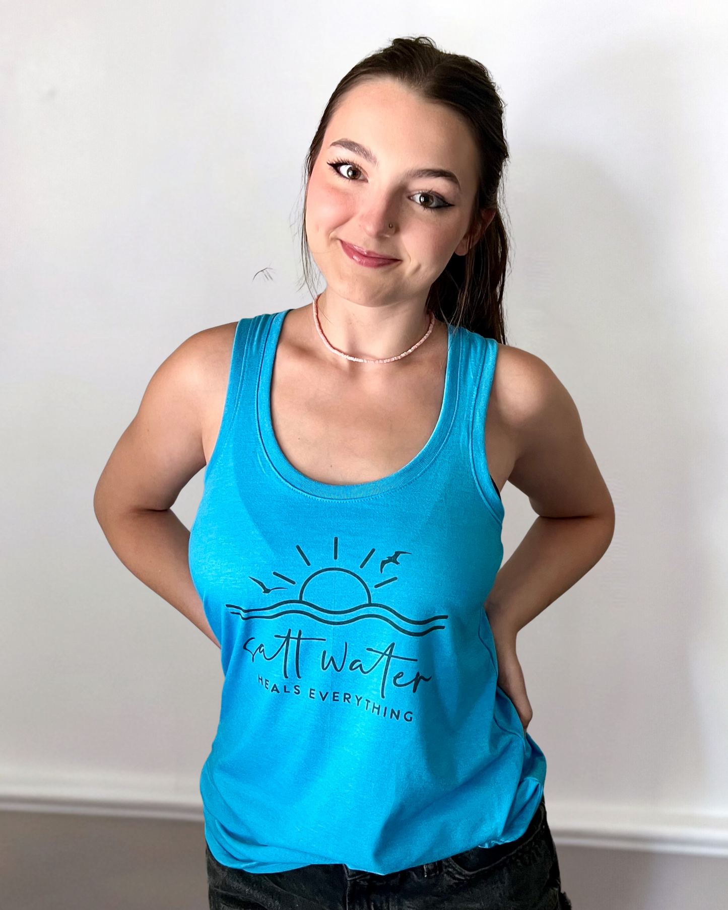 salt water heals everything | tank top
