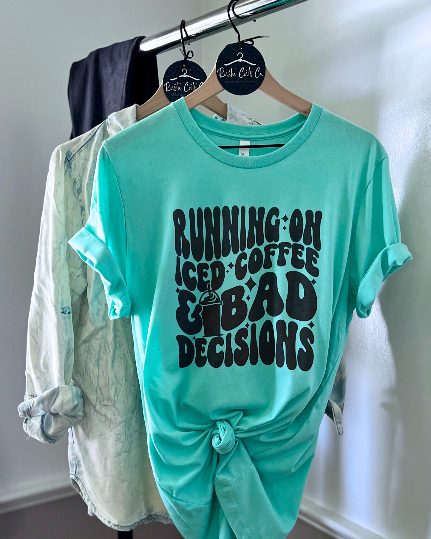 running on iced coffee and bad decisions | t-shirt