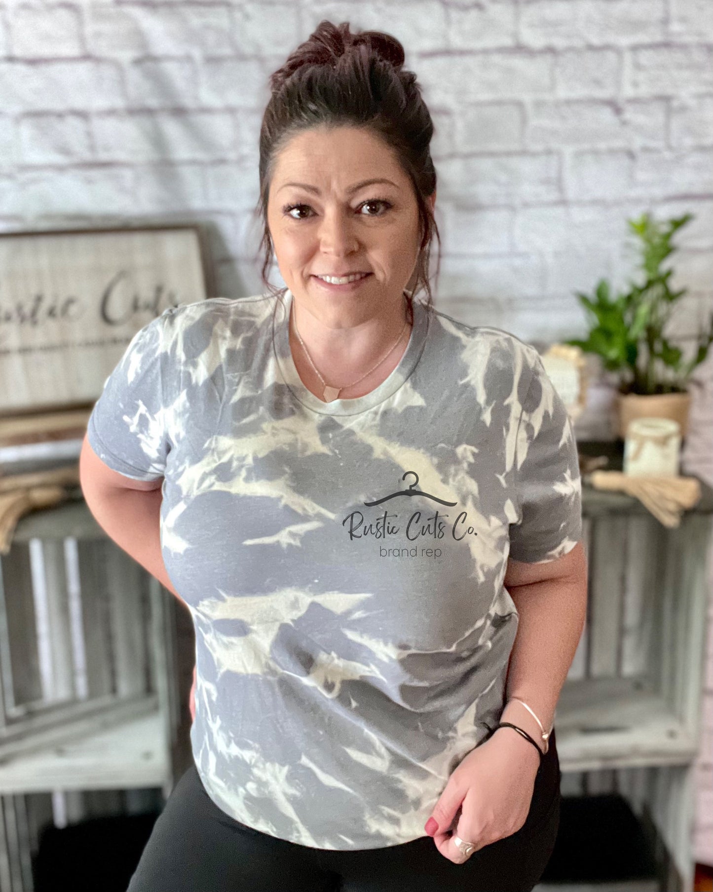 Support Local Hustlers And Dreamers | Brand Rep Bleached T-Shirt