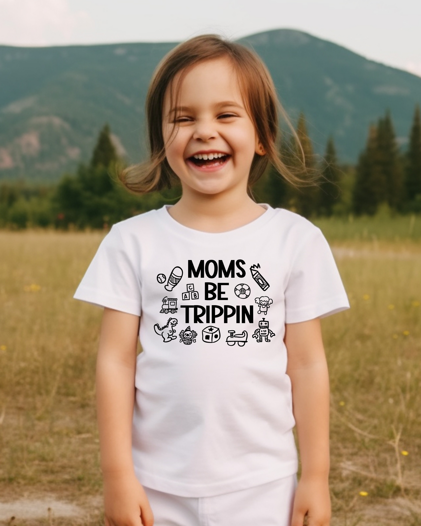 moms be trippin | toddler tshirt