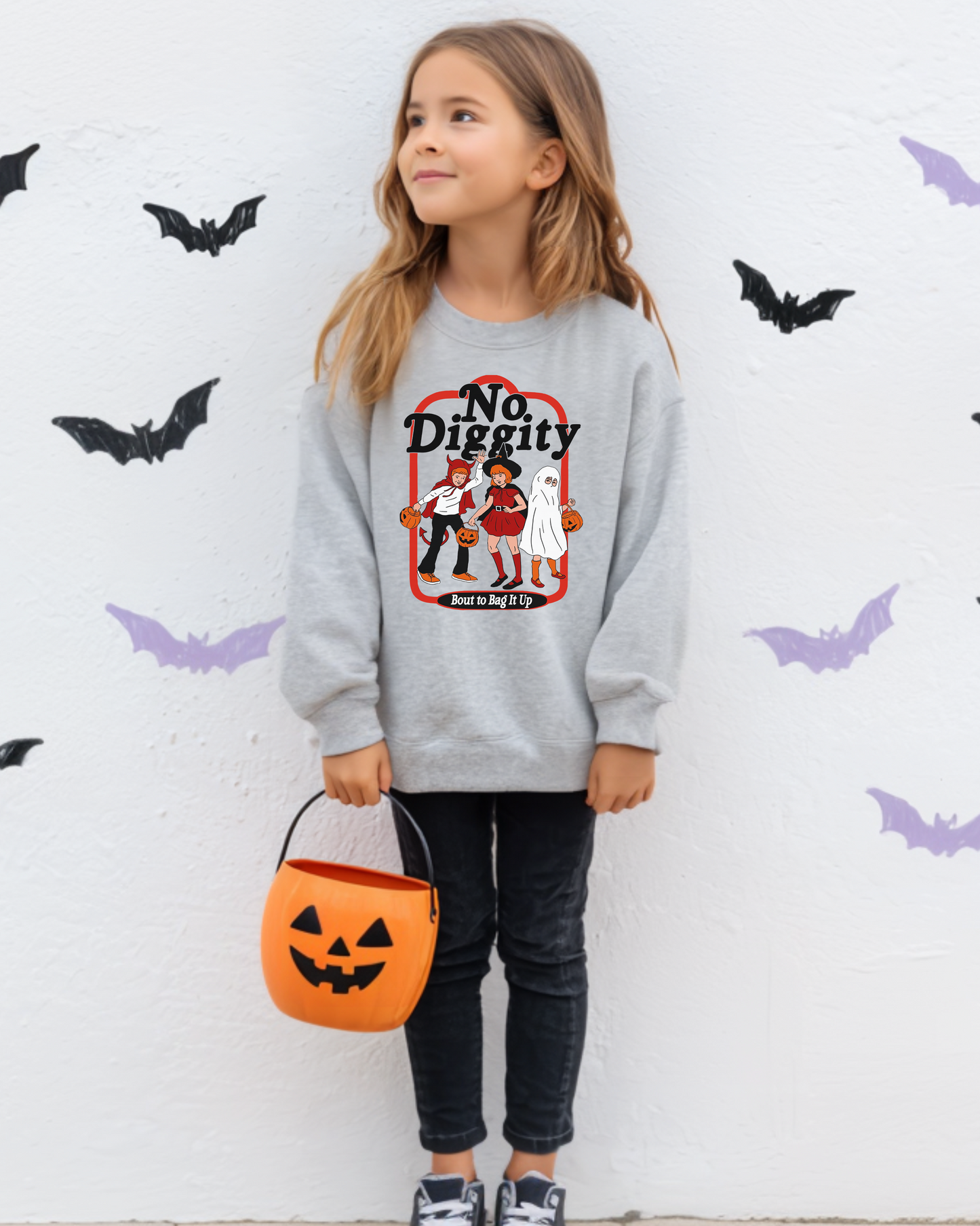 no diggity bout to bag it up | kids sweatshirt