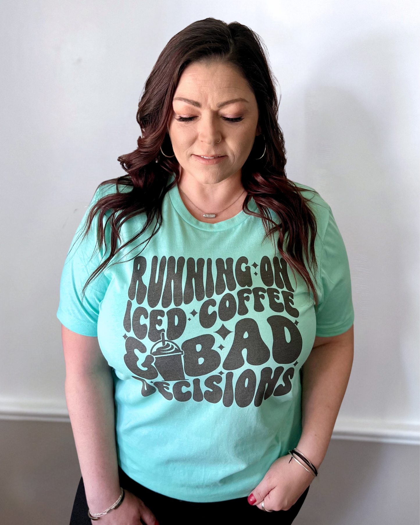running on iced coffee and bad decisions | t-shirt
