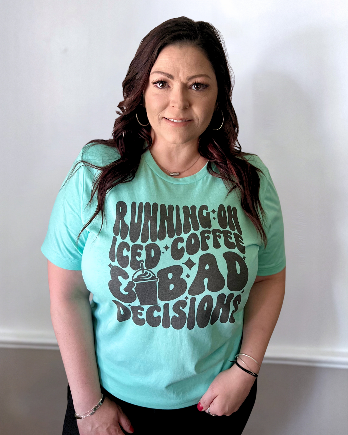 running on iced coffee and bad decisions | t-shirt