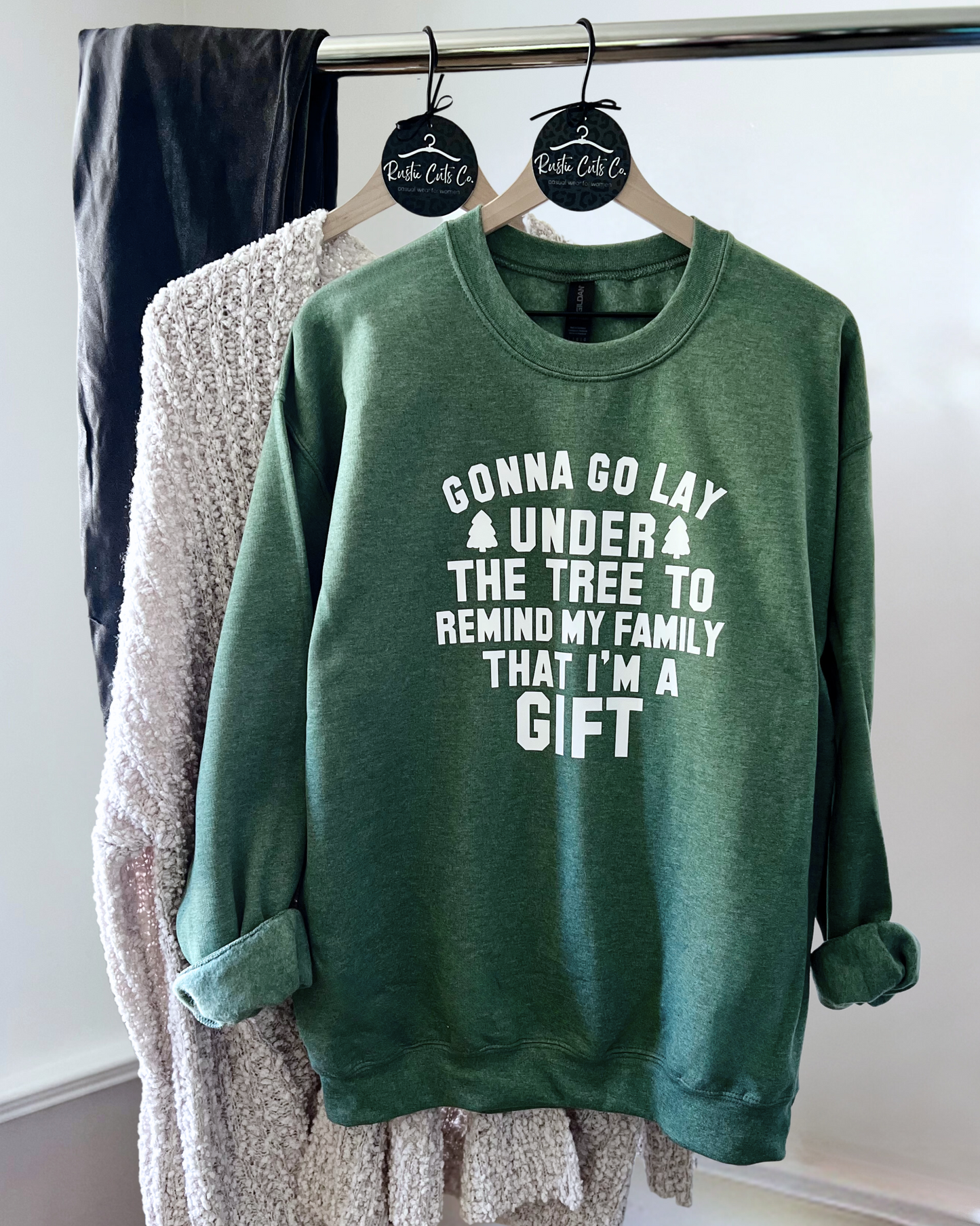 gonna go lay under the tree to remind my family I'm a gift | sweatshirt
