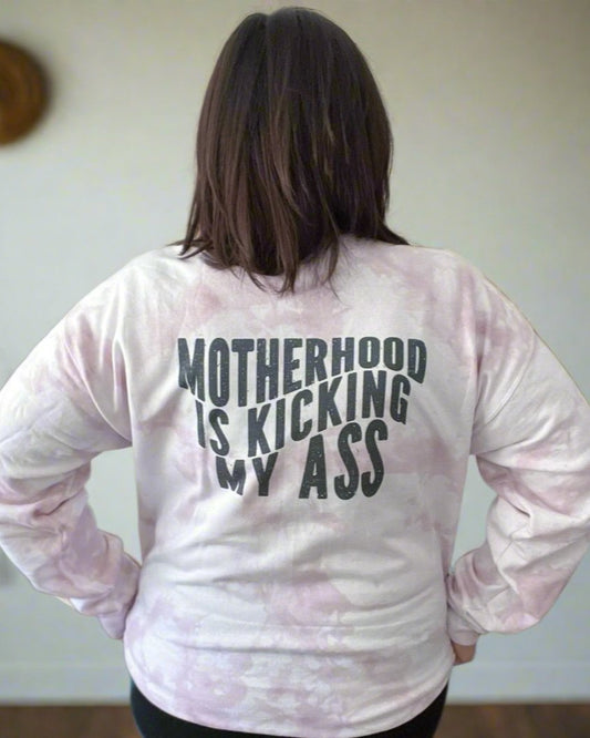 Motherhood Is Kicking My Ass - Women's shirts -  Rustic Cuts