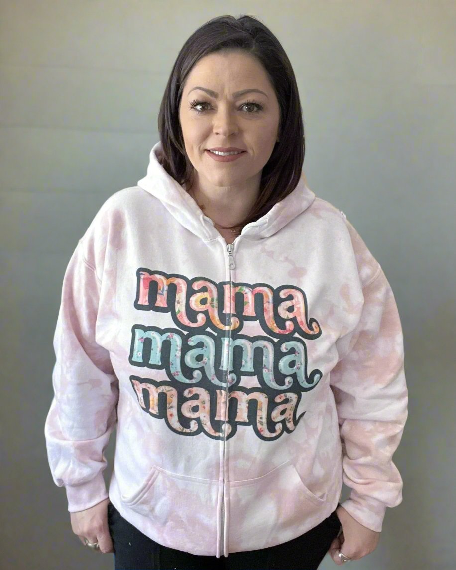 Mama - Retro Floral - Women's shirts - Rustic Cuts