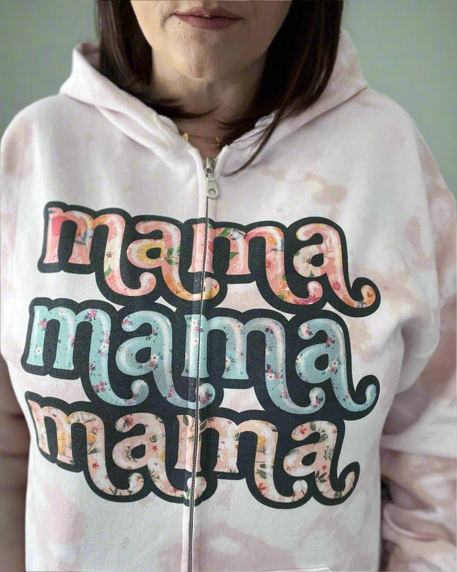 Mama - Retro Floral - Women's shirts - Rustic Cuts