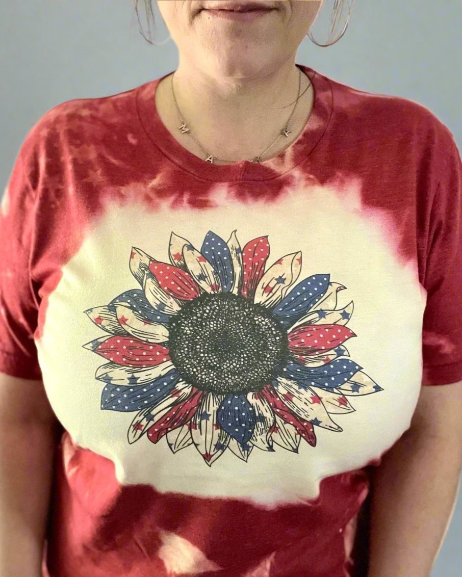 Star Spangled Sunflower - Women's shirts - Rustic Cuts