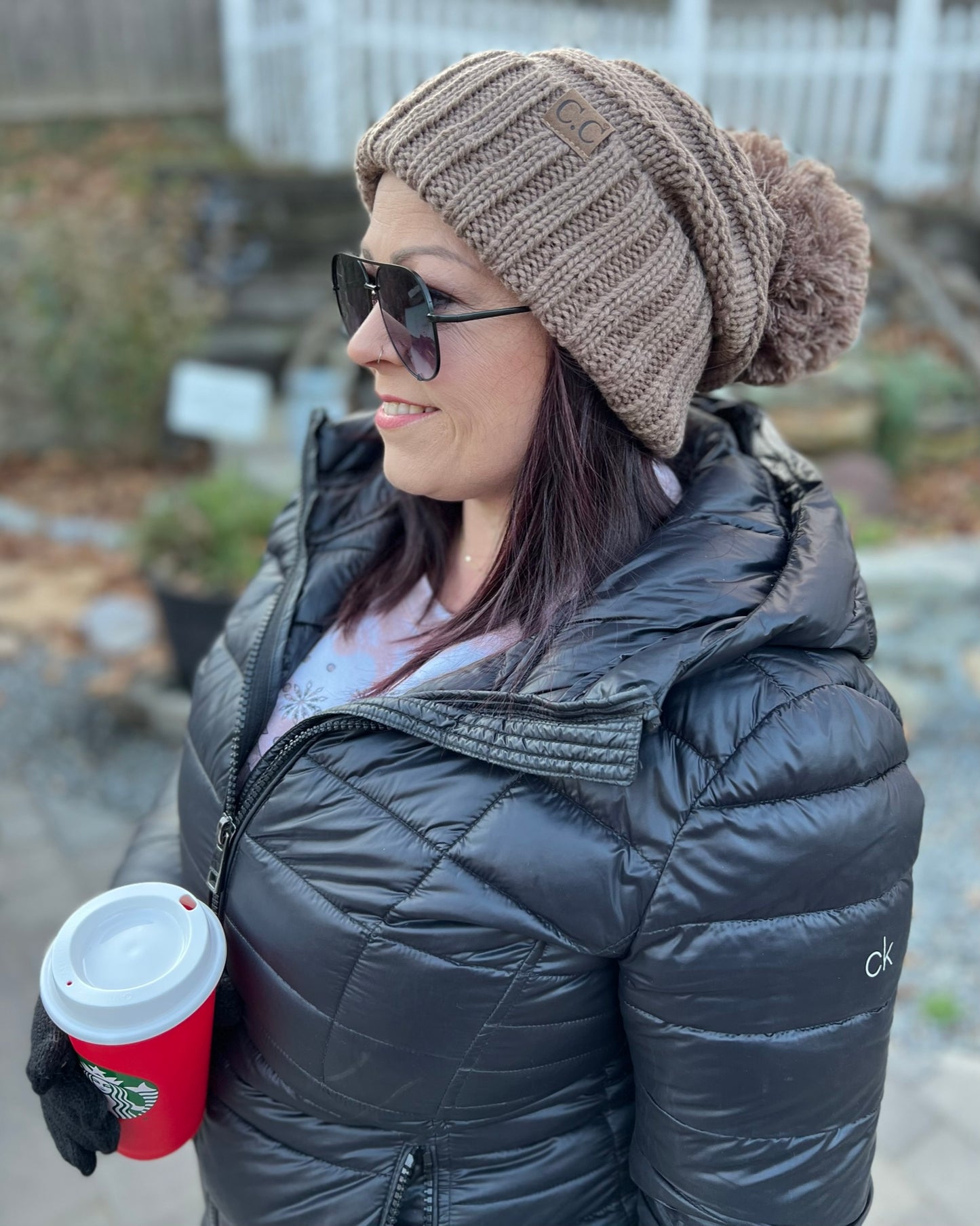 Slouchy Pom | C. C Winter Hat