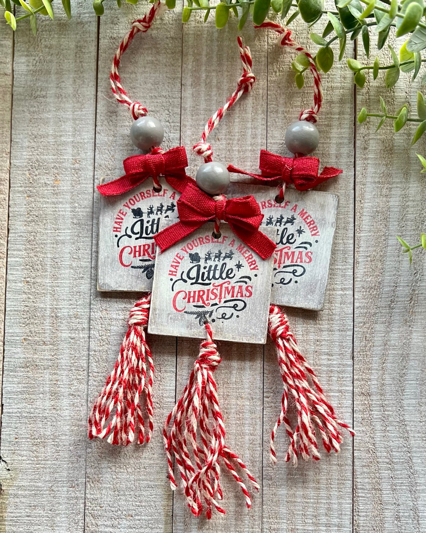 have yourself a merry little christmas | tasseled christmas ornament