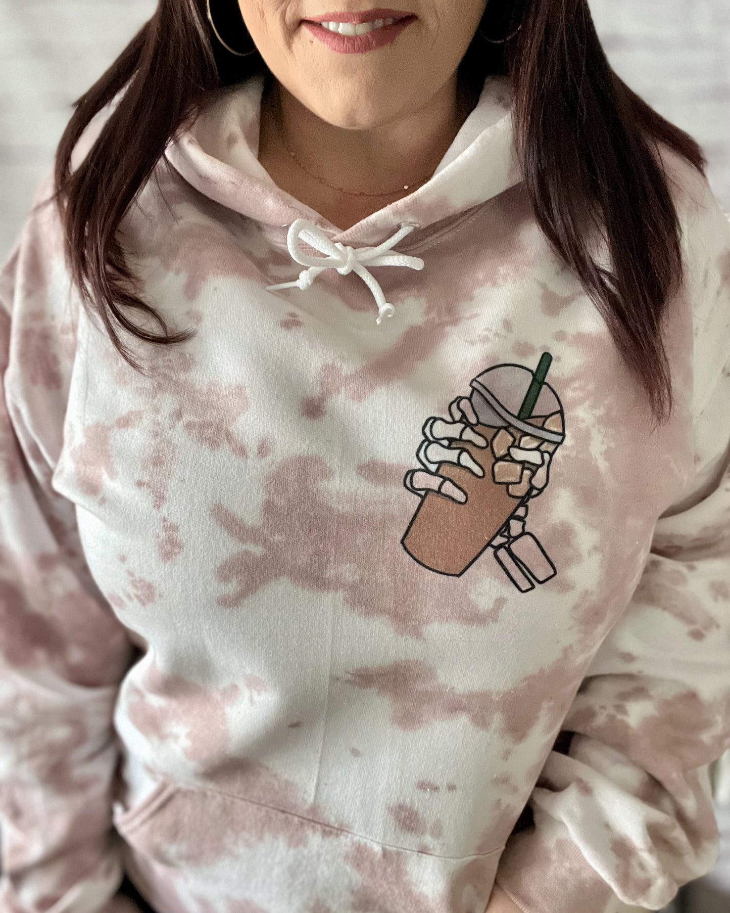 fueled by iced coffee & anxiety | graphic top