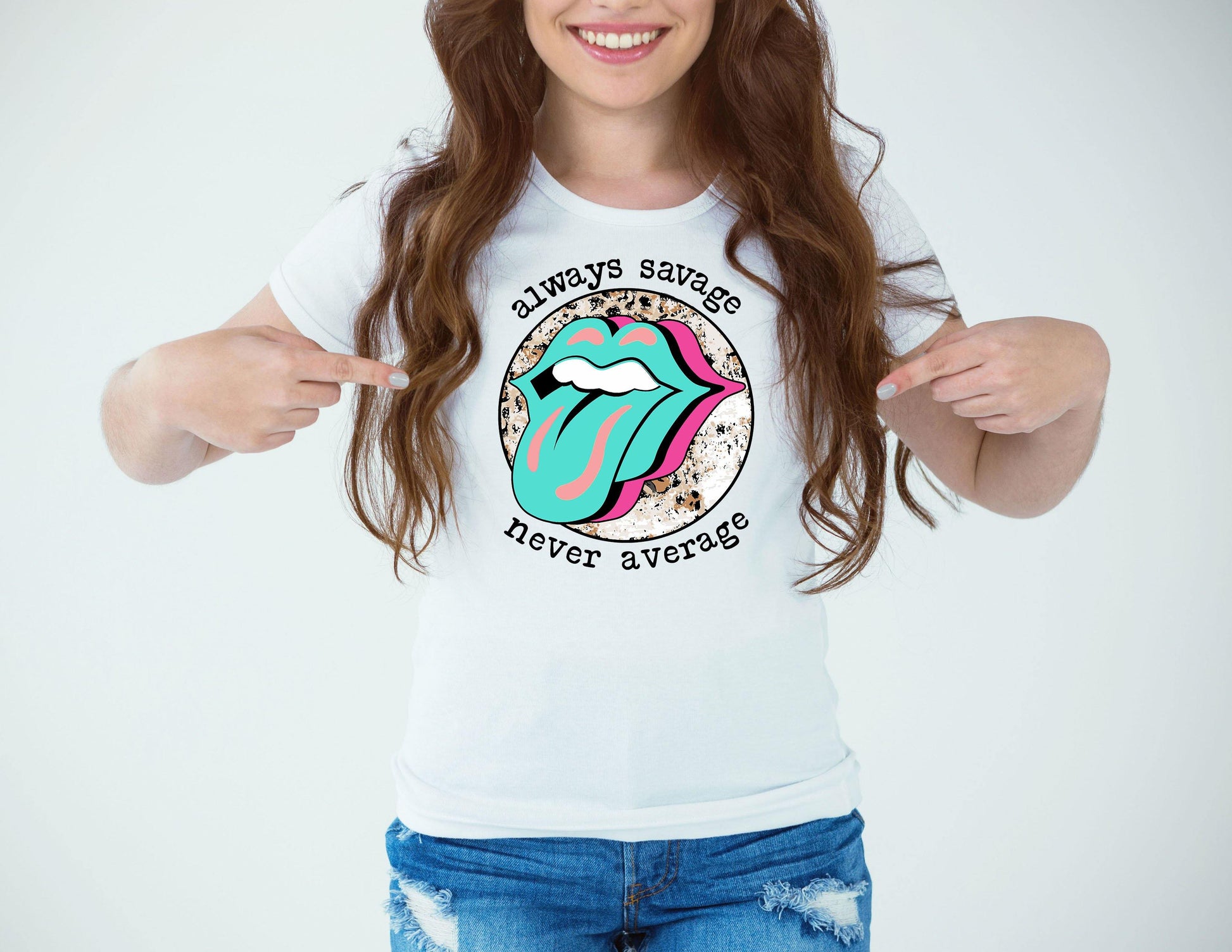 Always Savage Never Average - Women's shirts -  Rustic Cuts