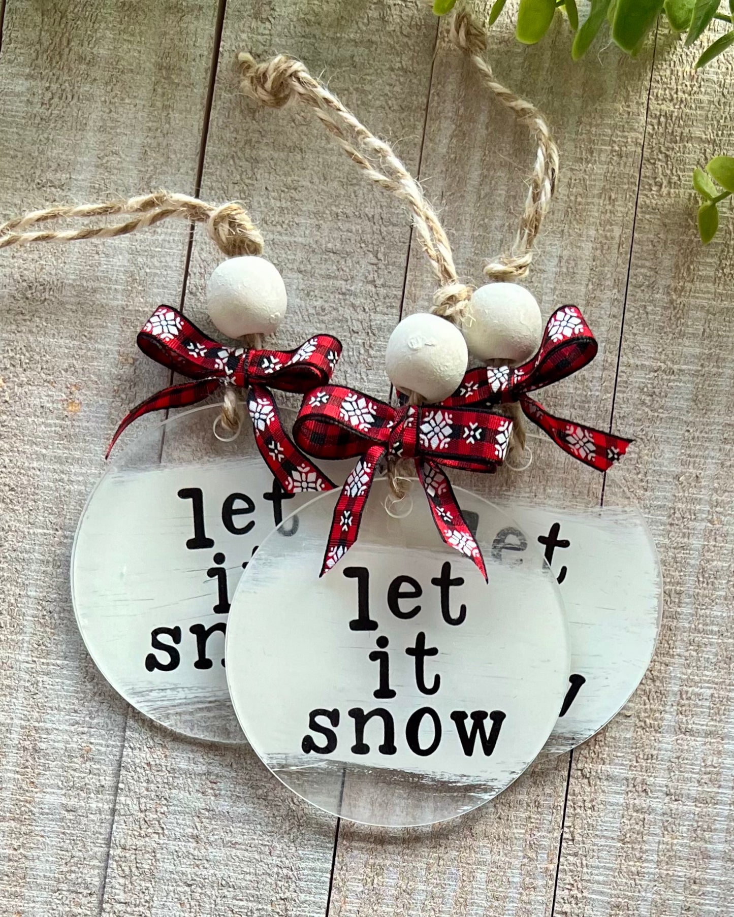 let it snow | christmas ornament