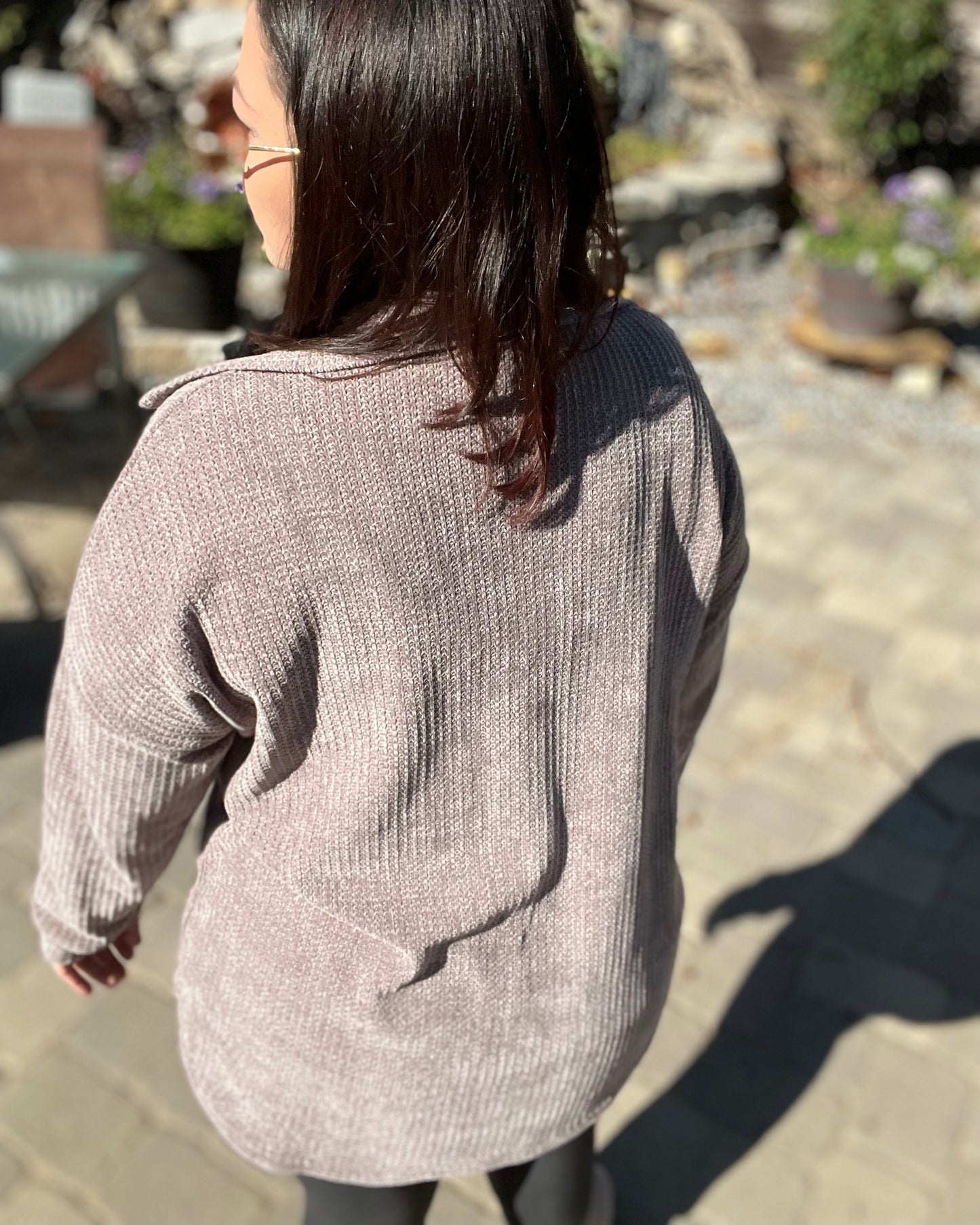 waffle knit | oversized women's shacket