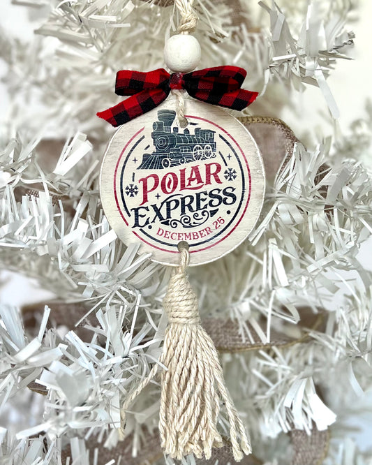 polar express | tasseled christmas ornament