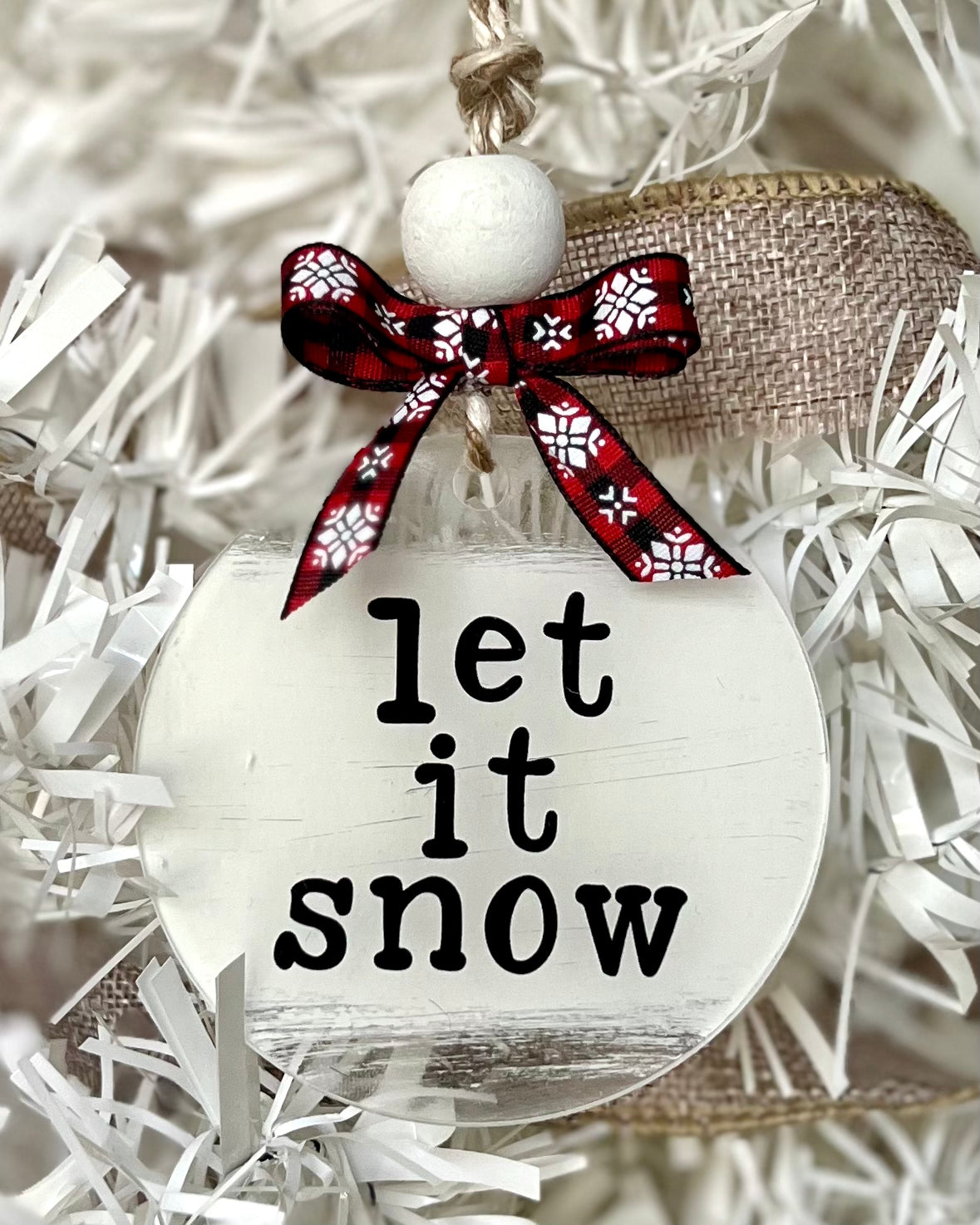let it snow | christmas ornament