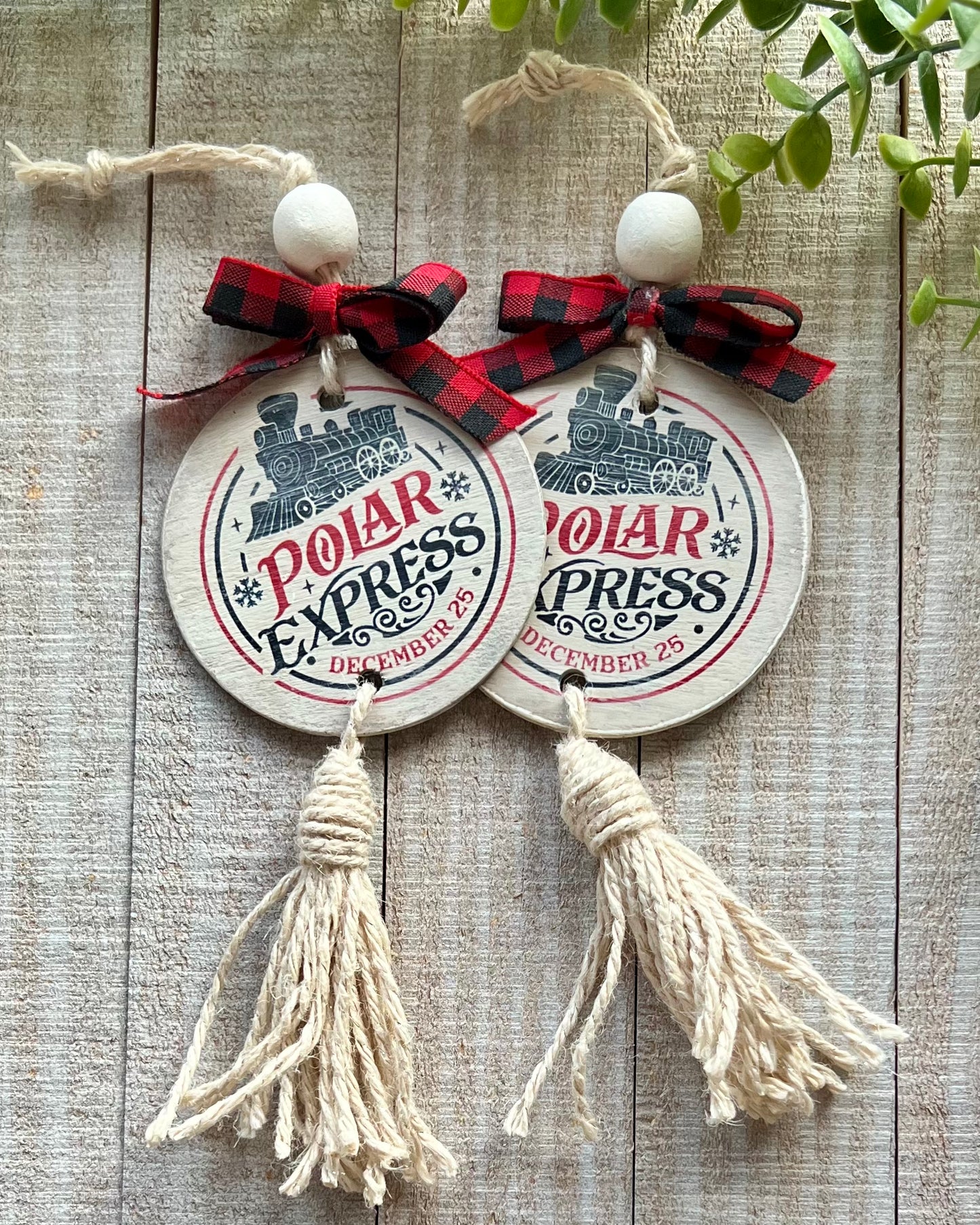 polar express | tasseled christmas ornament