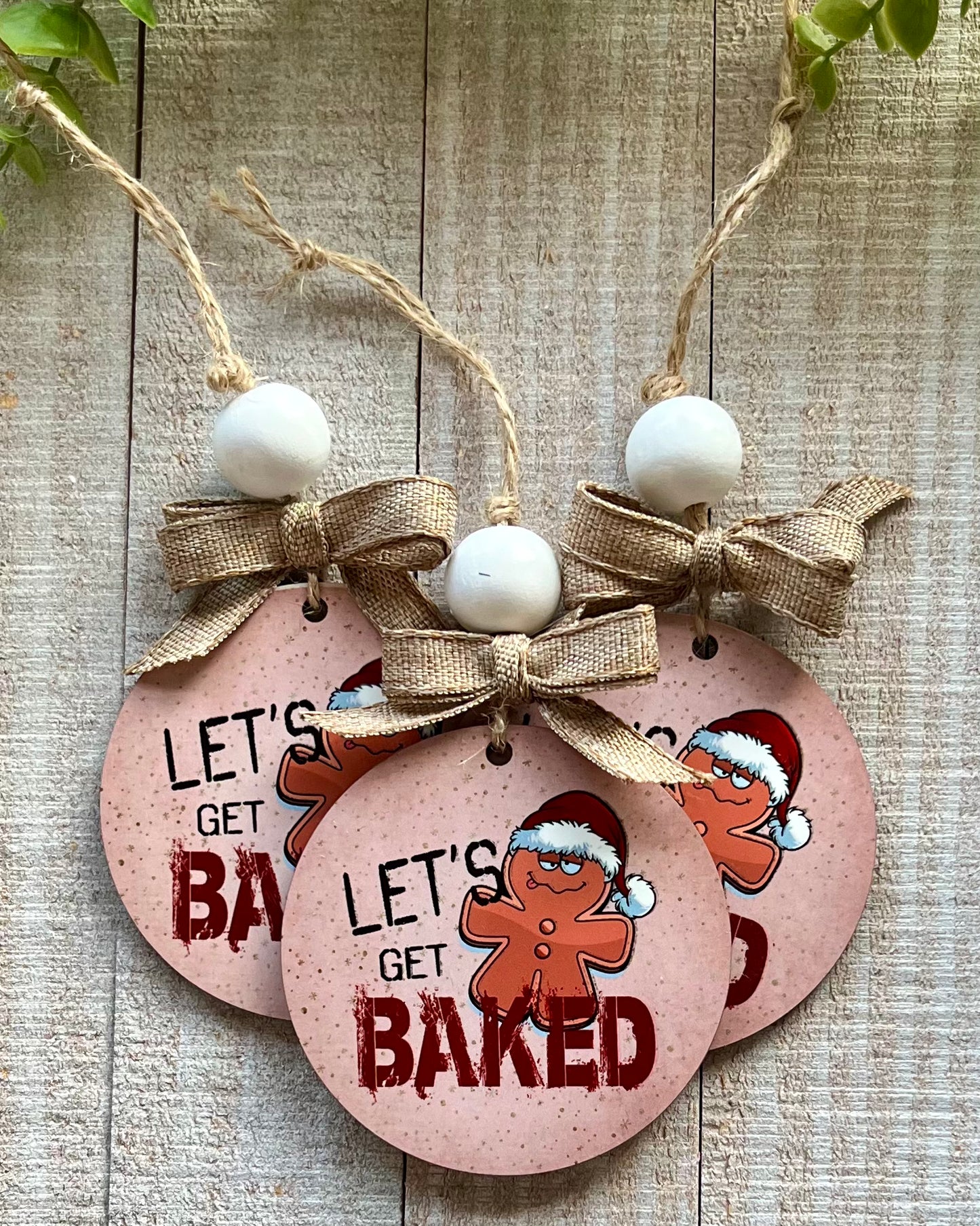 let's get baked | christmas ornament