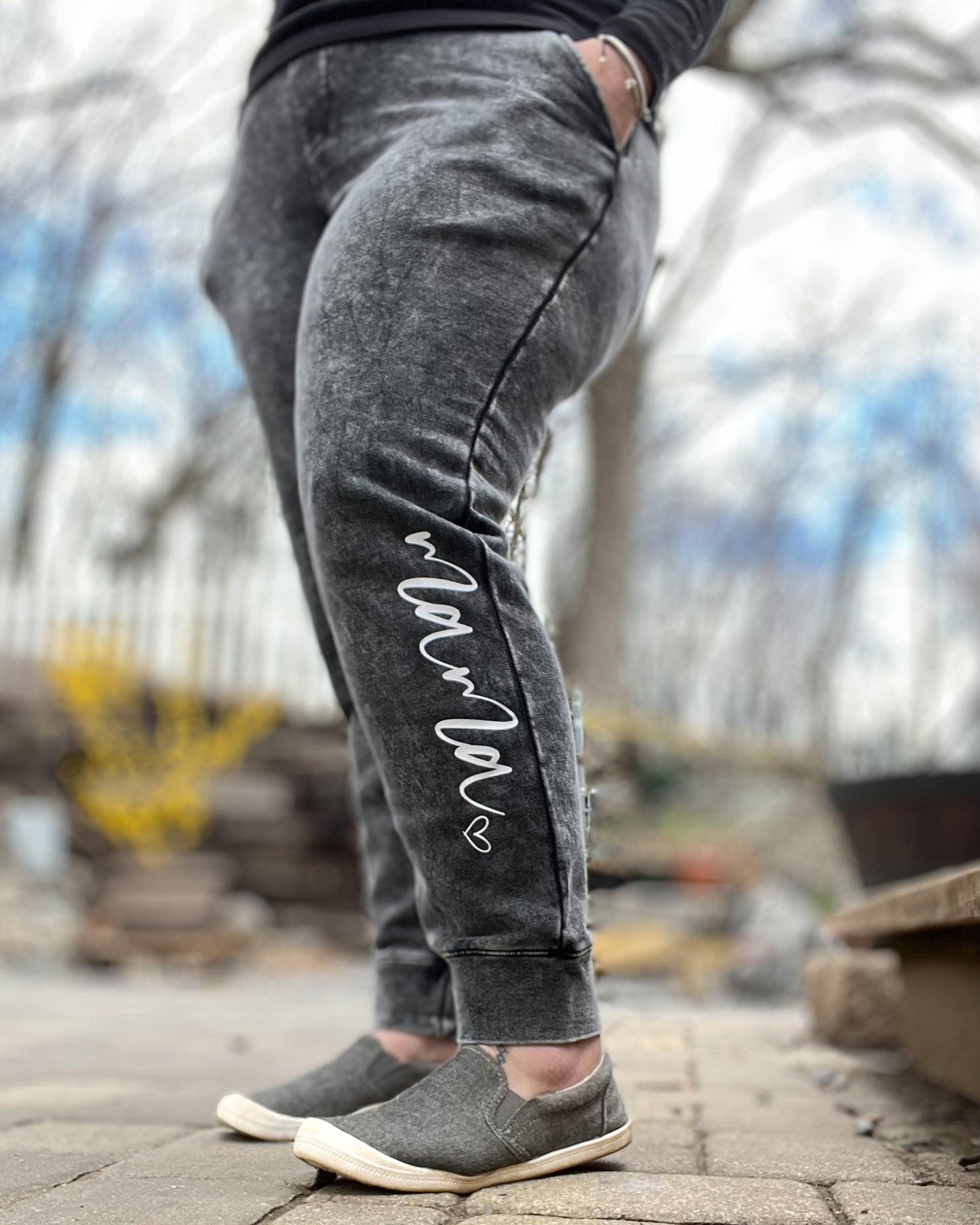 Mama Jogger Sweatpants - Women's shirts - Rustic Cuts