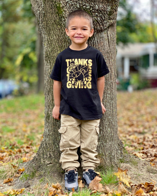 Thanksgiving Turkey - Youth Shirts -  Rustic Cuts