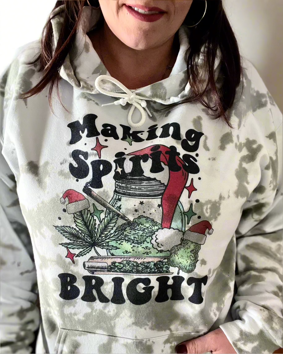 making spirits bright | hooded sweatshirt