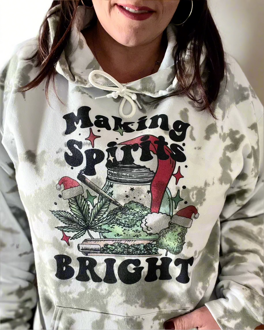 making spirits bright | hooded sweatshirt