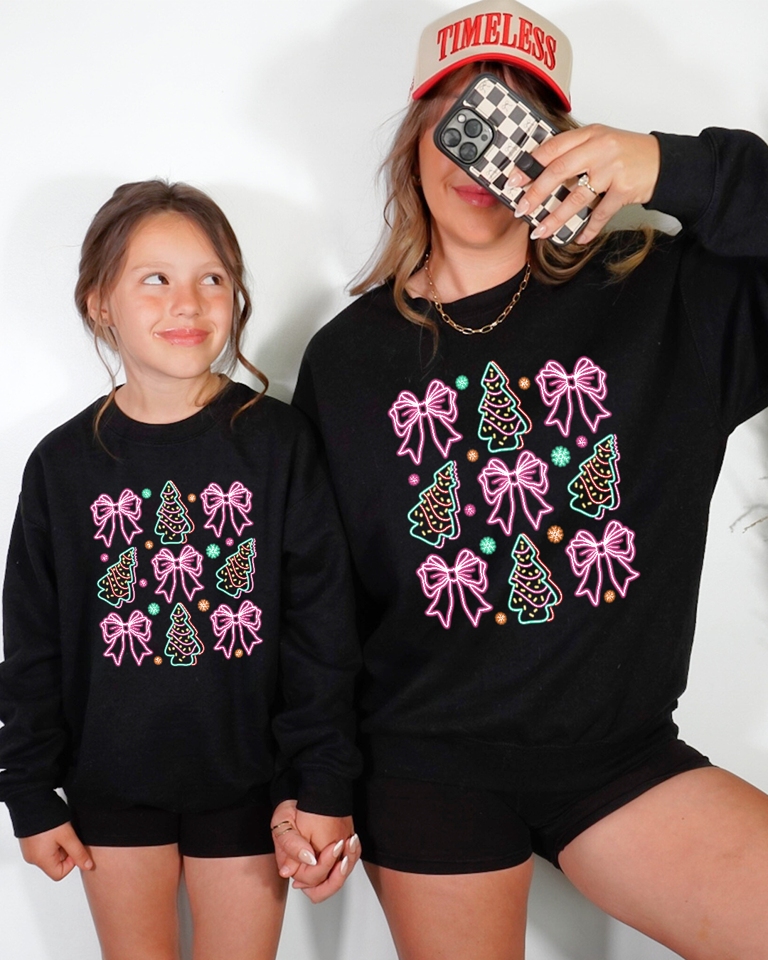 neon christmas | kids sweatshirt