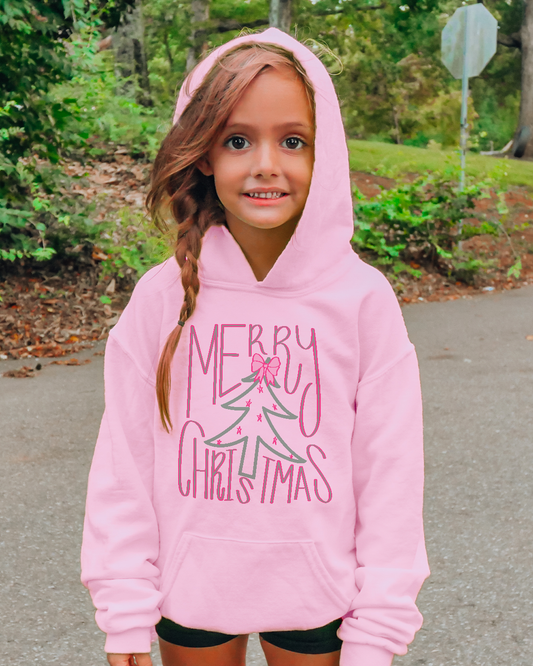 merry christmas tree | kids sweatshirt