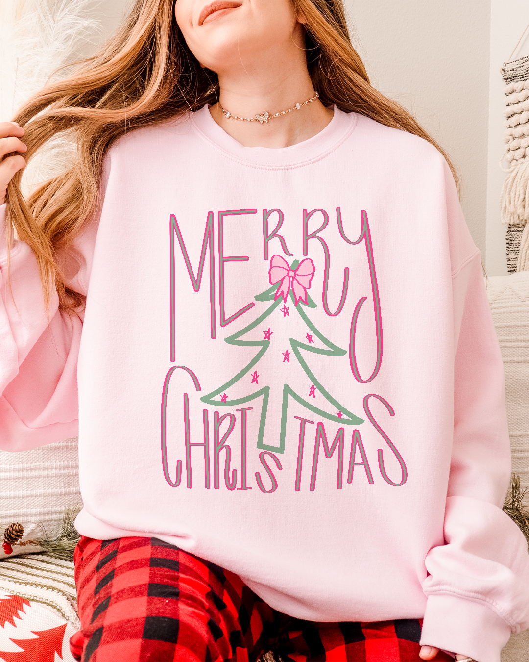 merry christmas tree | sweatshirt