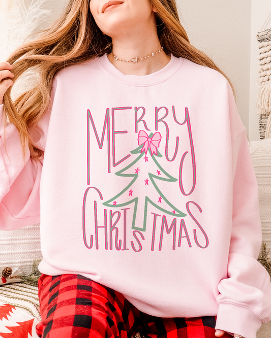 merry christmas tree | sweatshirt