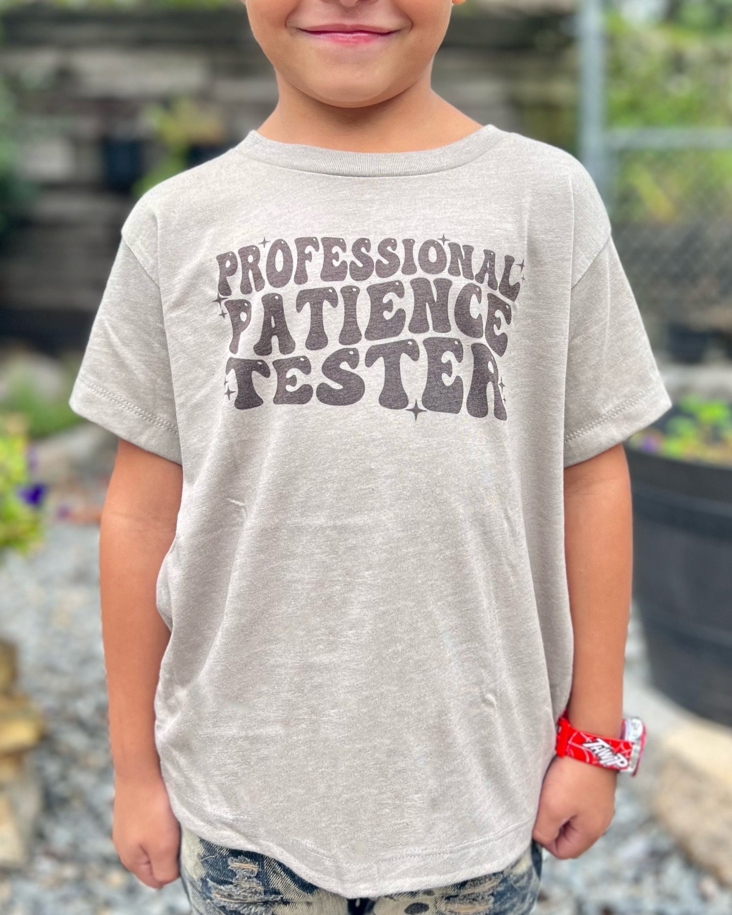 professional patience tester | kids t-shirt