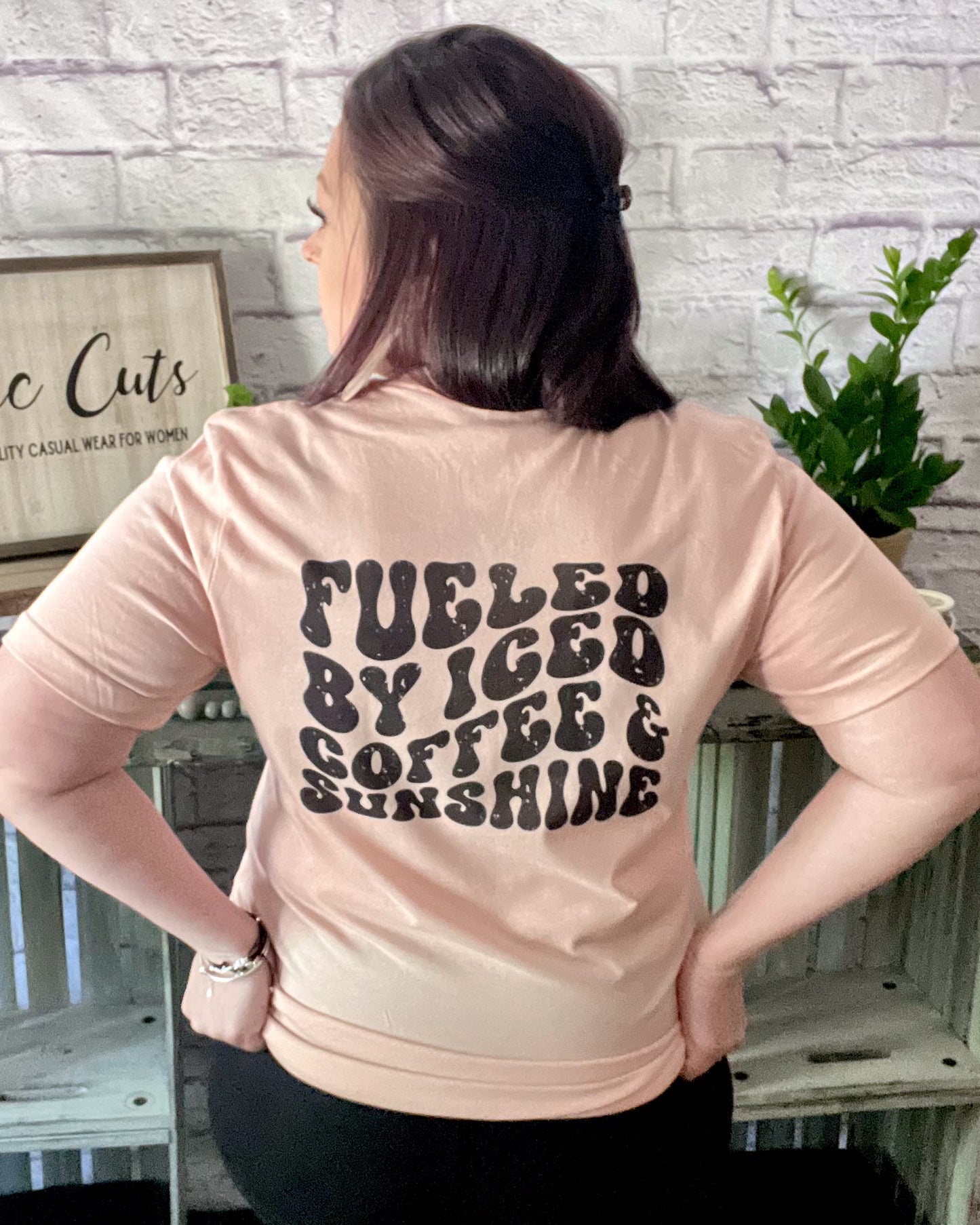 Fueled By Iced Coffee And Sunshine | T Shirt