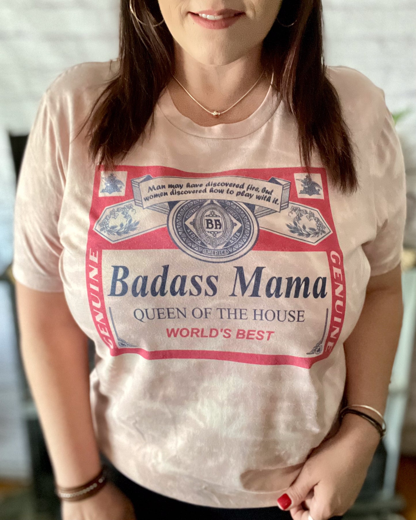 Badass Mama | Bleached T-Shirt
